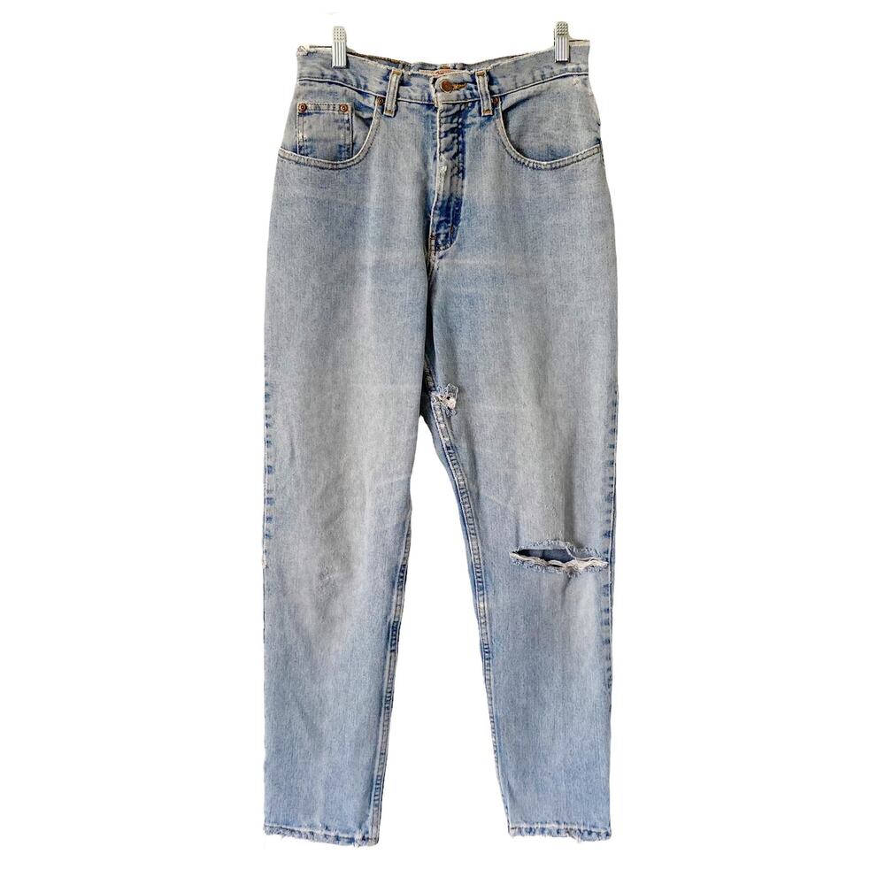 Vintage High Sierra Dungarees Womens Size 10 Distressed Worn In High Waist Jeans